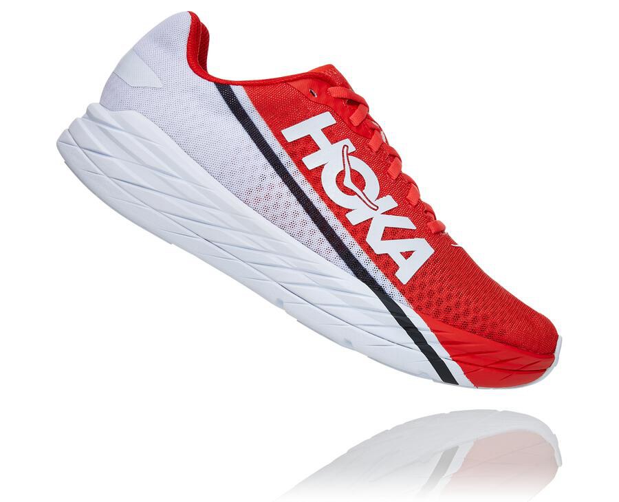 Hoka One One Koşu Ayakkabısı Erkek Kırmızı/Beyaz - Rocket X - XE5748920